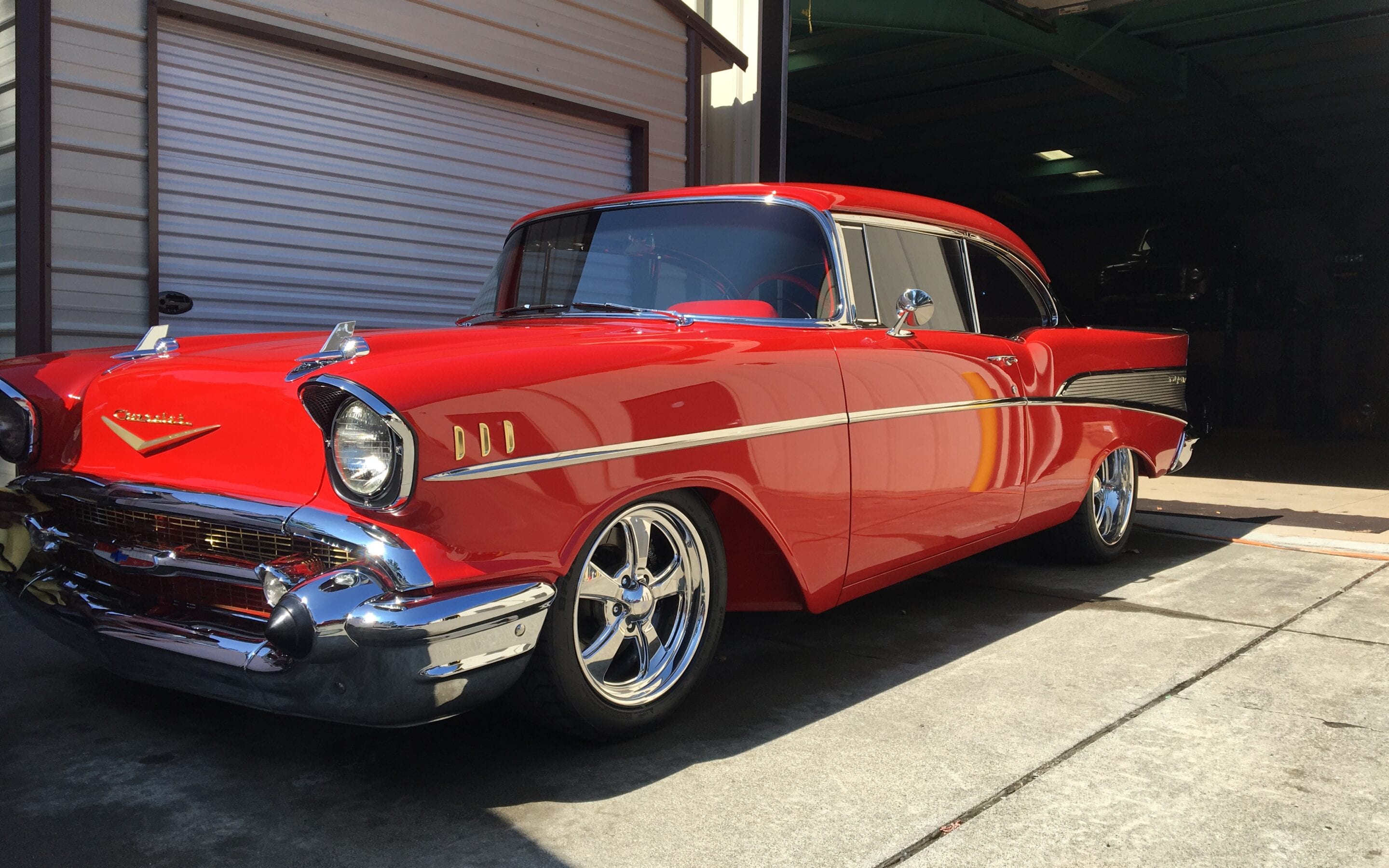 Photos of finished 1955 Chevrolet Bel air