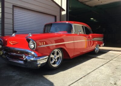 Photos of finished 1955 Chevrolet Bel air
