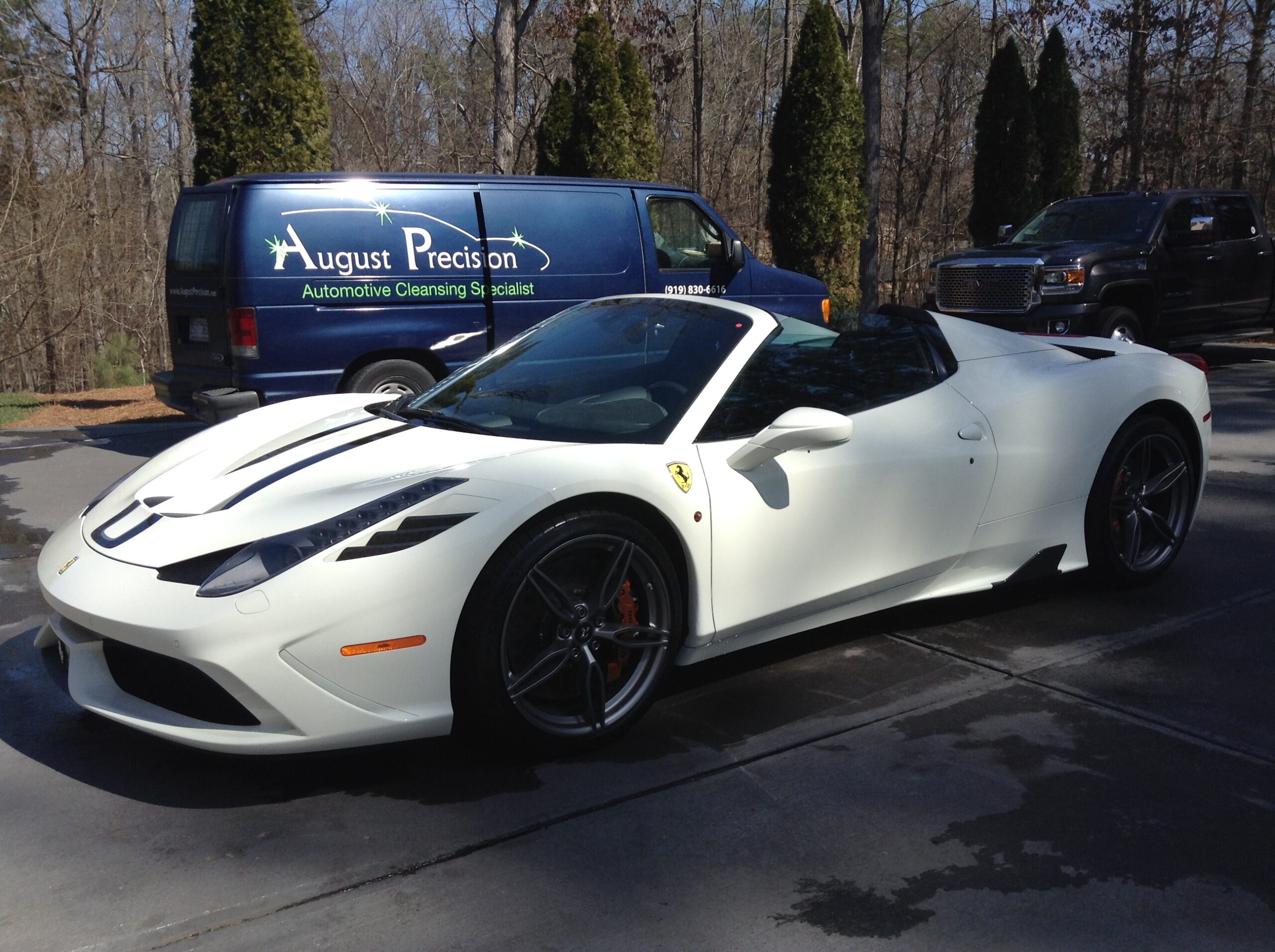 Premier Wash & Quick Restoration of 2015 Ferrari 458 Speciale