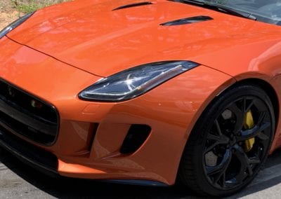 Photo of a 2019 Jaguar F Type being detailed by August Precision