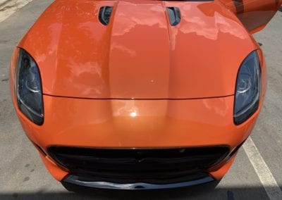 Photo of a 2019 Jaguar F Type being detailed by August Precision