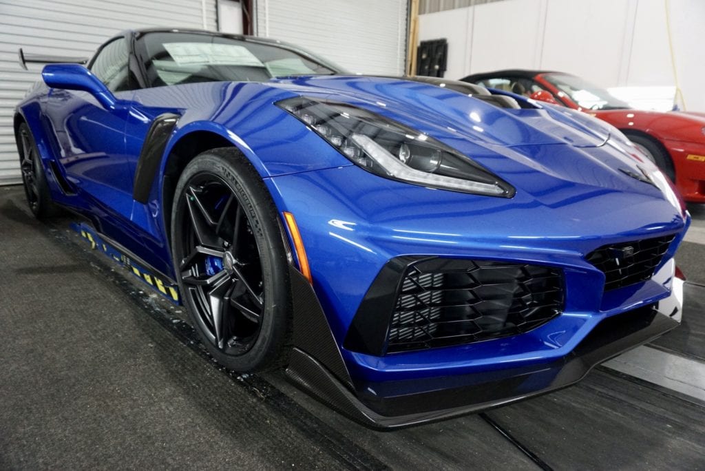 Photo of a New Car Preparation of a 2019 Chevrolet Corvette