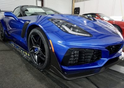 Photo of a New Car Preparation of a 2019 Chevrolet Corvette