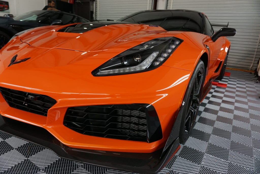 Photo of an Orange 2019 Chevrolet Corvette