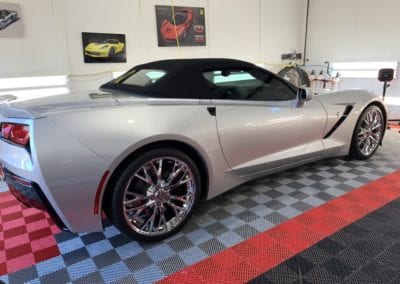 Photo of a New Car Preparation of a 2018 Chevrolet Corvette