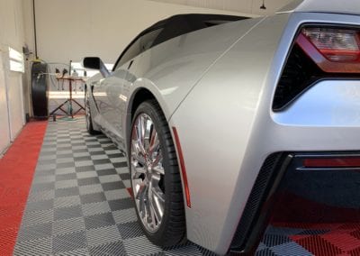 Photo of a New Car Preparation of a 2018 Chevrolet Corvette