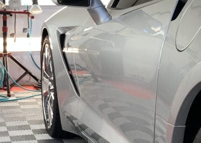 Photo of a New Car Preparation of a 2018 Chevrolet Corvette