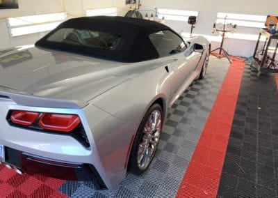 Photo of a New Car Preparation of a 2018 Chevrolet Corvette