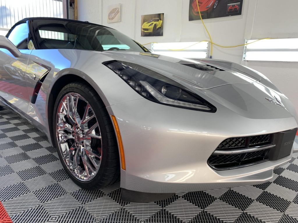 Photo of a New Car Preparation of a 2018 Chevrolet Corvette