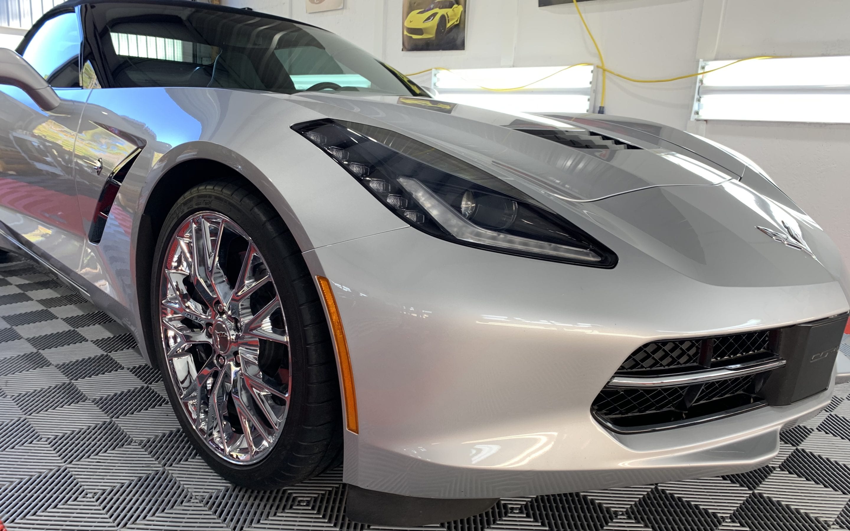 Photo of a New Car Preparation of a 2018 Chevrolet Corvette