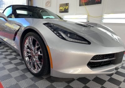 Photo of a New Car Preparation of a 2018 Chevrolet Corvette