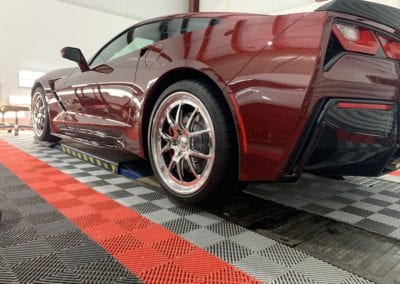 Photo of a New Car Preparation of a 2018 Chevrolet Corvette