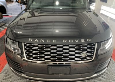 Photo of a Black Range Rover Ceramic Coating Raleigh NC