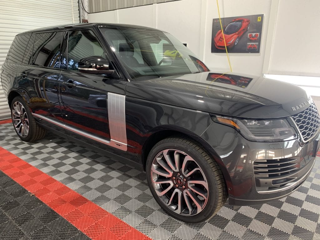 Photo of a Black Range Rover Ceramic Coating Raleigh NC