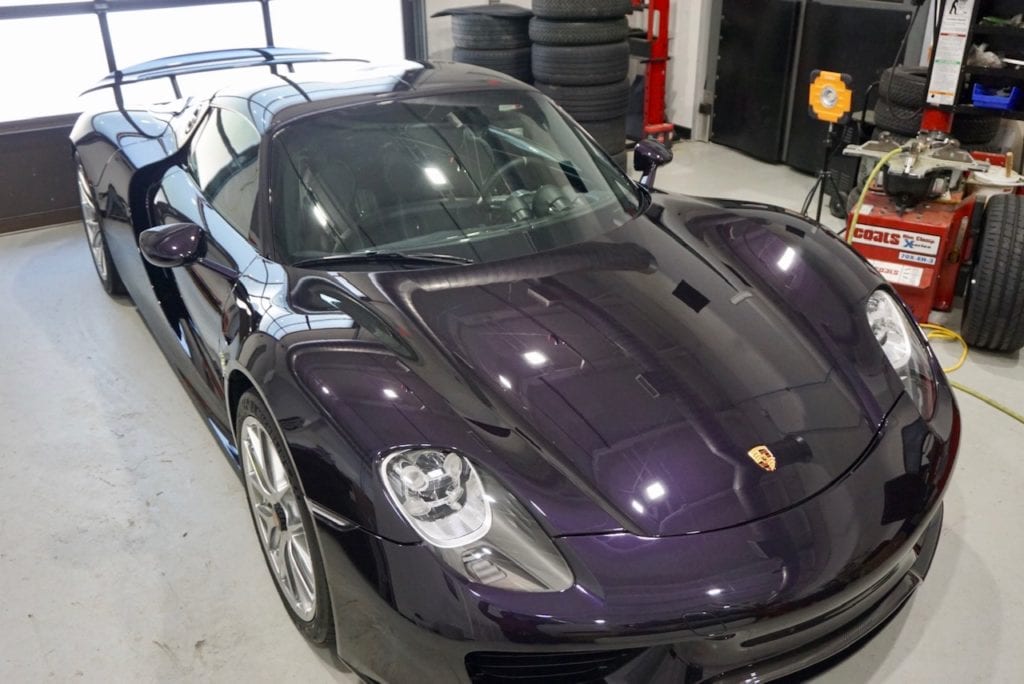 Bob Ingram Porsche Collection Restoration Photos of 918 Porsche by August Precision