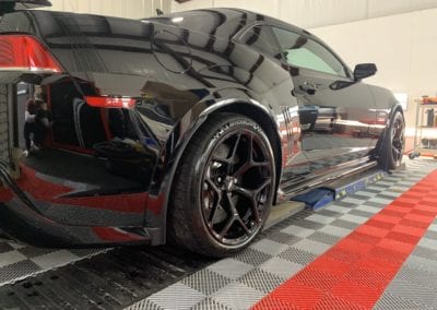 Photo of a Black Camaro Ceramic Coating Raleigh NC