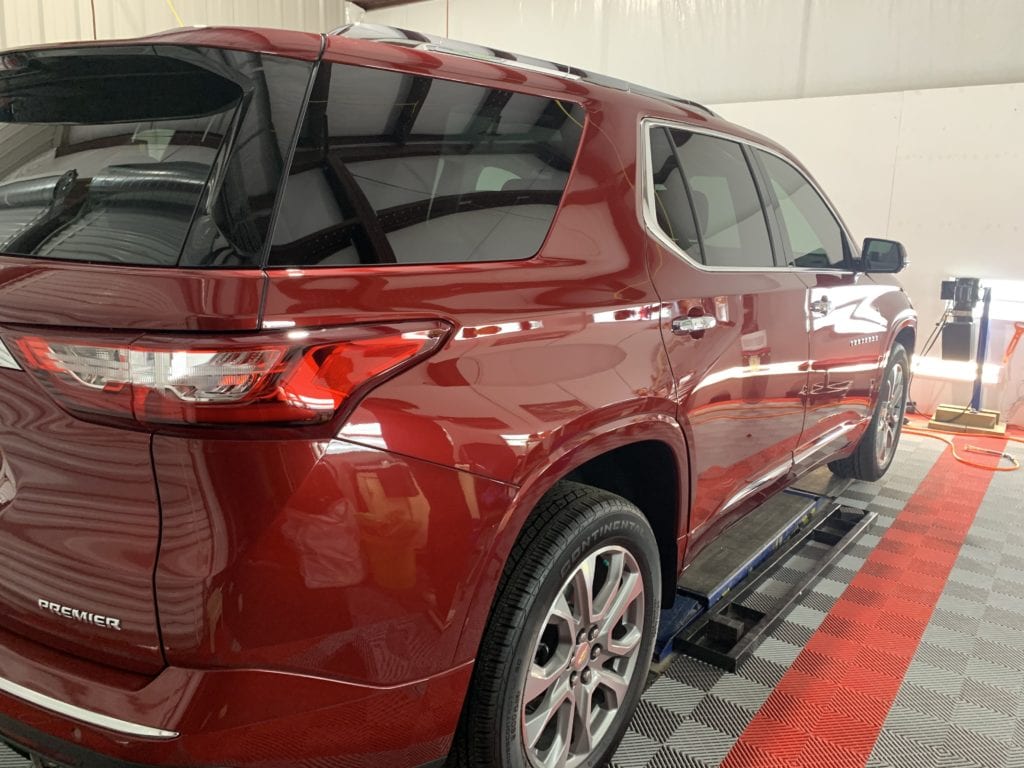 Photo of a New Car Preparation of a 2020 Chevrolet Traverse