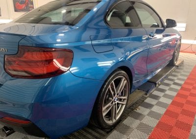 Photo of a blue Ceramic Coating of a 2019 BMW 2 Series