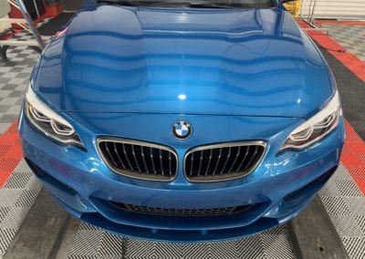 Photo of a blue Ceramic Coating of a 2019 BMW 2 Series