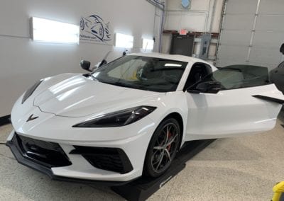 Photo of a New Car Preparation of a 2020 Chevrolet Corvette C8