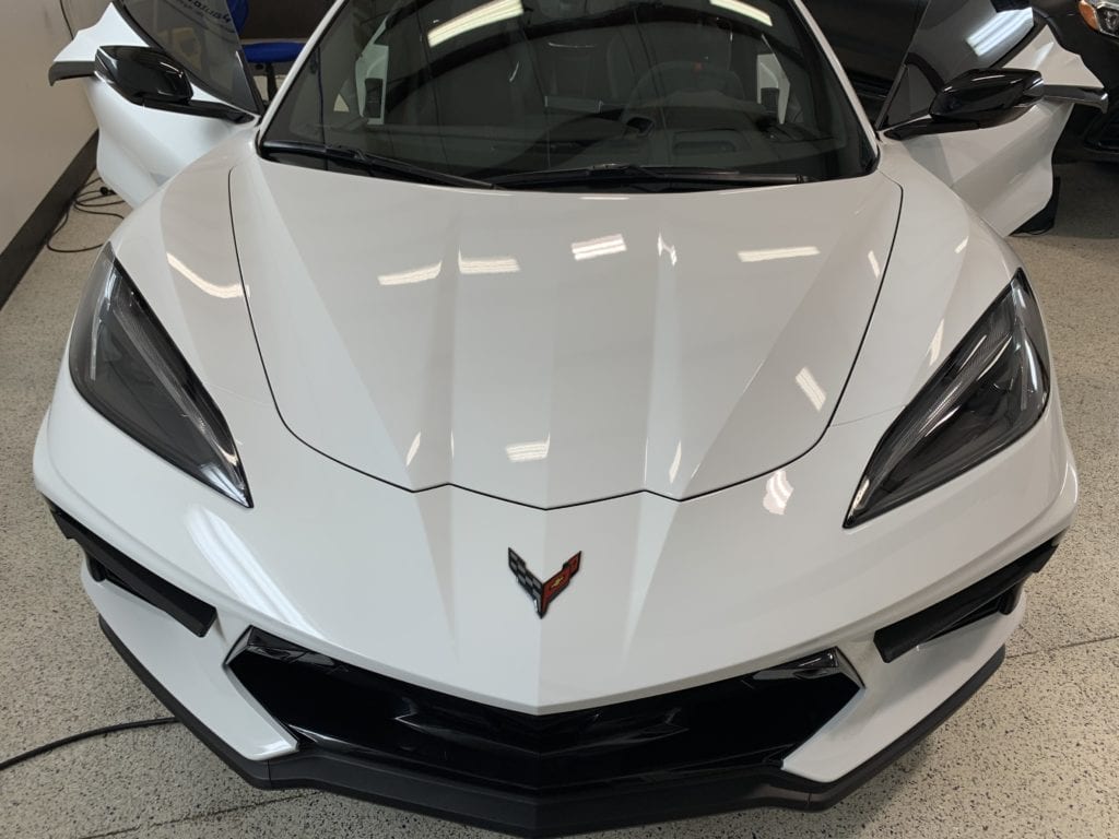 Photo of a New Car Preparation of a 2020 Chevrolet Corvette C8