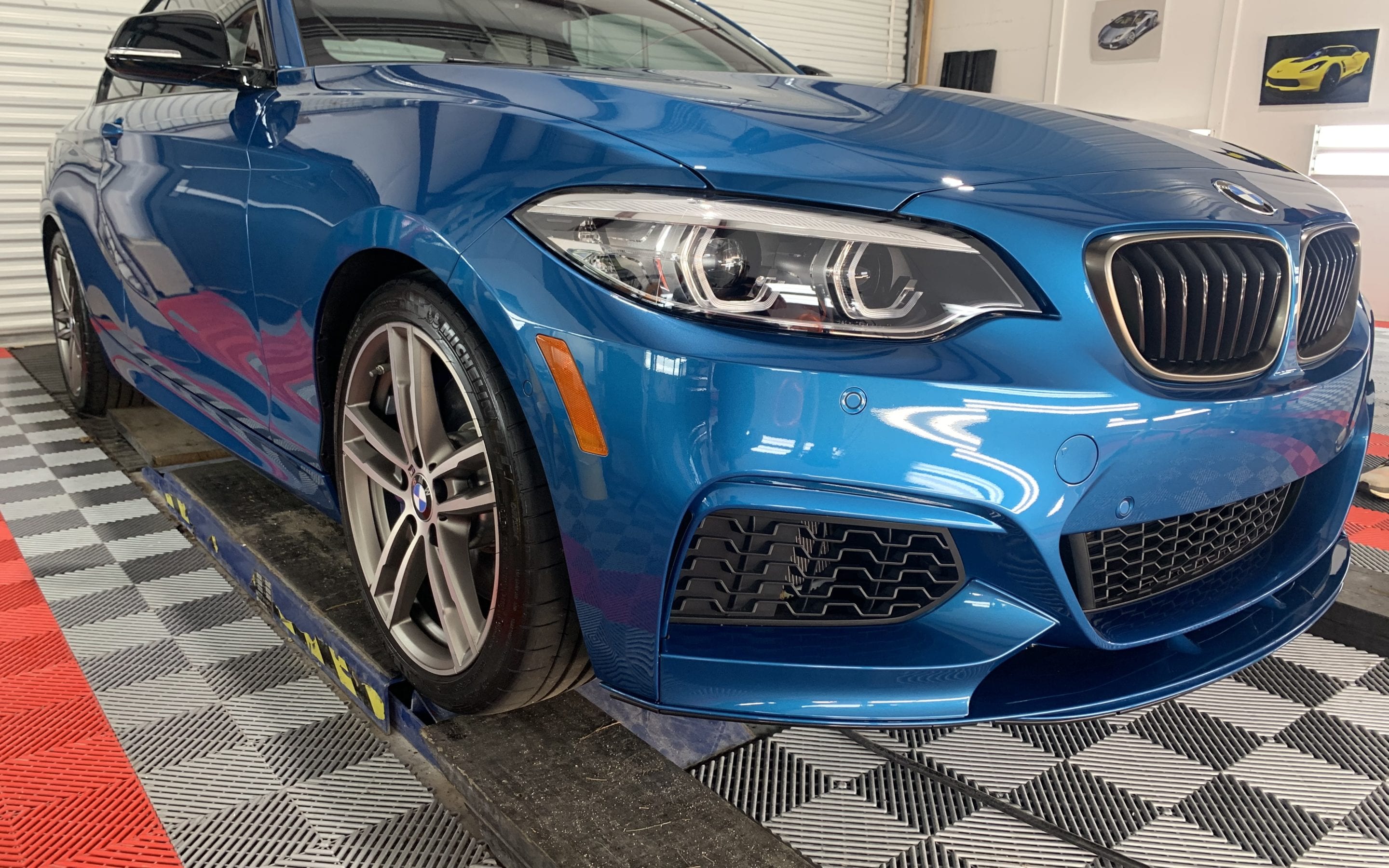 Photo of a blue Ceramic Coating of a 2019 BMW 2 Series