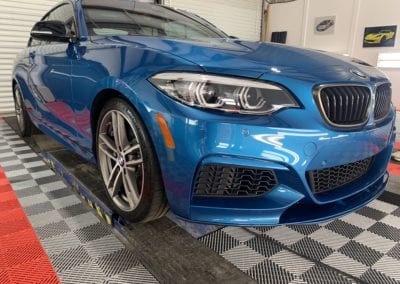 Photo of a blue Ceramic Coating of a 2019 BMW 2 Series