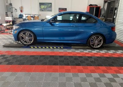 Photo of a blue Ceramic Coating of a 2019 BMW 2 Series