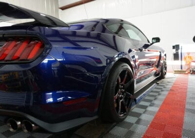 Photo of a New Car Preparation of a 2020 Ford Mustang