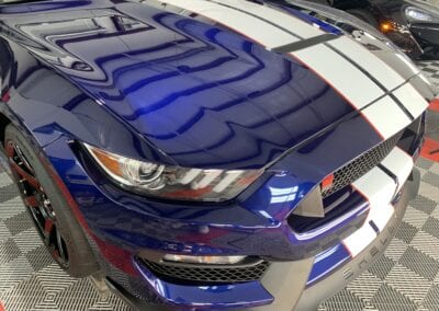 Photo of a New Car Preparation of a 2020 Ford Mustang