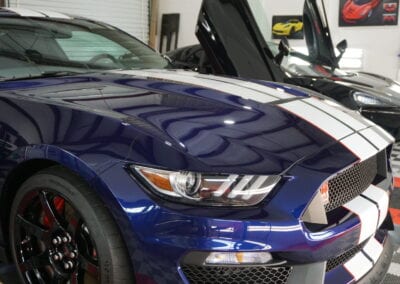 Photo of a New Car Preparation of a 2020 Ford Mustang