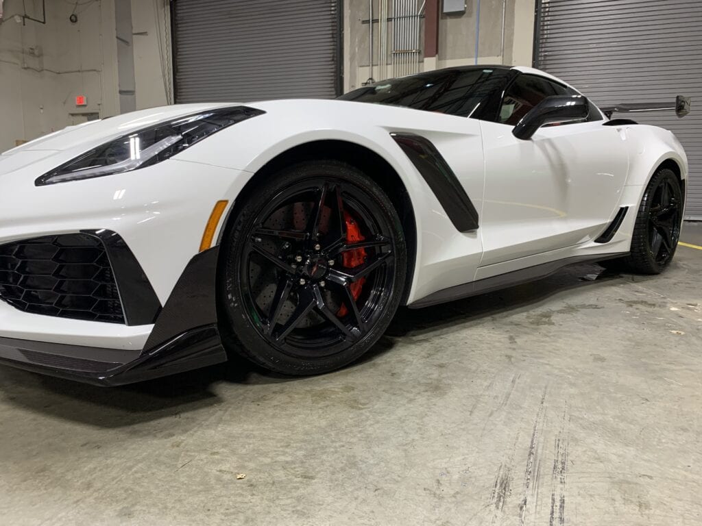 Photo of a New Car Preparation of a 2019 Chevrolet Corvette