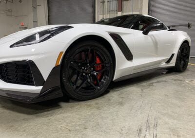 Photo of a New Car Preparation of a 2019 Chevrolet Corvette