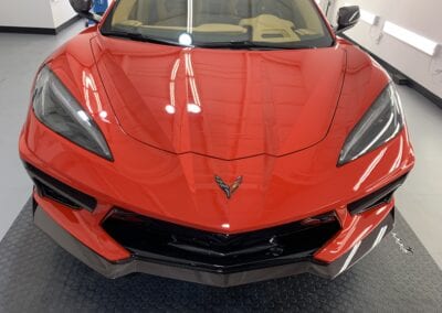 Photo of a New Car Preparation of a 2020 Chevrolet Corvette