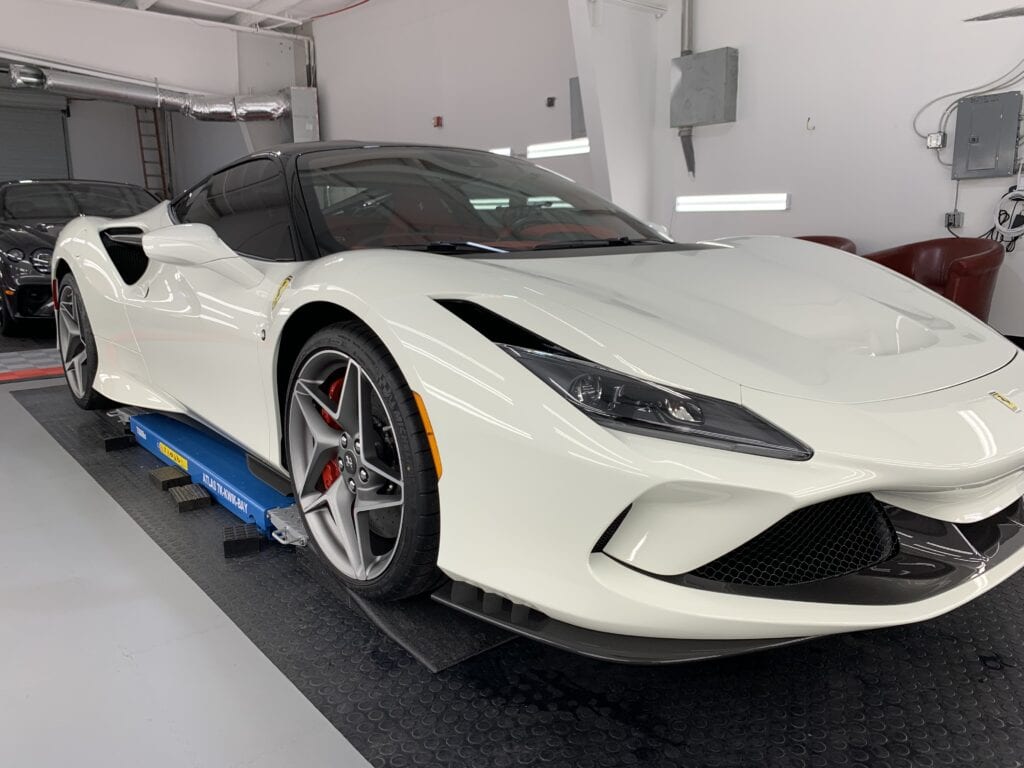 Photo of a New Car Preparation of a 2020 Ferrari F8 Tributo