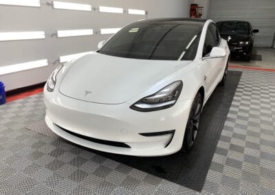 Photo of a New Car Preparation of a 2019 Tesla Model 3