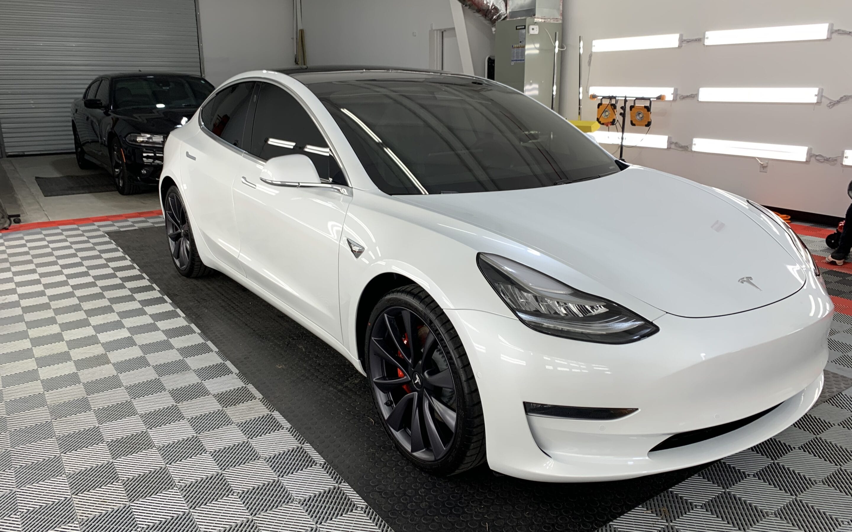 Photo of a New Car Preparation of a 2019 Tesla Model 3