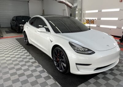 Photo of a New Car Preparation of a 2019 Tesla Model 3