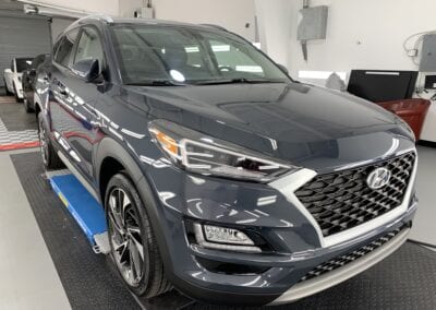 Photo of a New Car Preparation of a 2021 Hyundai Tucson