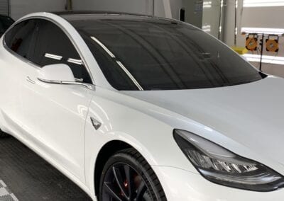 Photo of a New Car Preparation of a 2019 Tesla Model 3