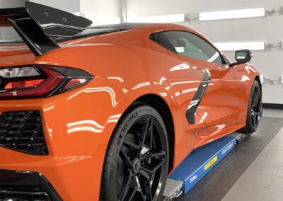 Photo of a New Car Preparation of a 2020 Chevrolet Corvette