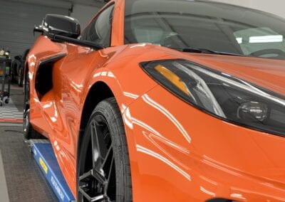 Photo of a New Car Preparation of a 2020 Chevrolet Corvette