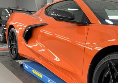 Photo of a New Car Preparation of a 2020 Chevrolet Corvette