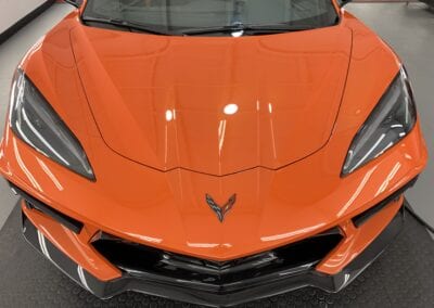 Photo of a New Car Preparation of a 2020 Chevrolet Corvette