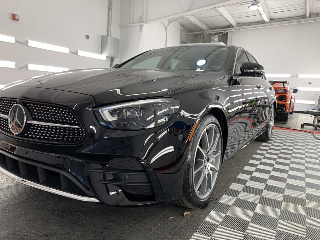 Photo of a New Car Preparation of a 2020 Mercedes E-Class