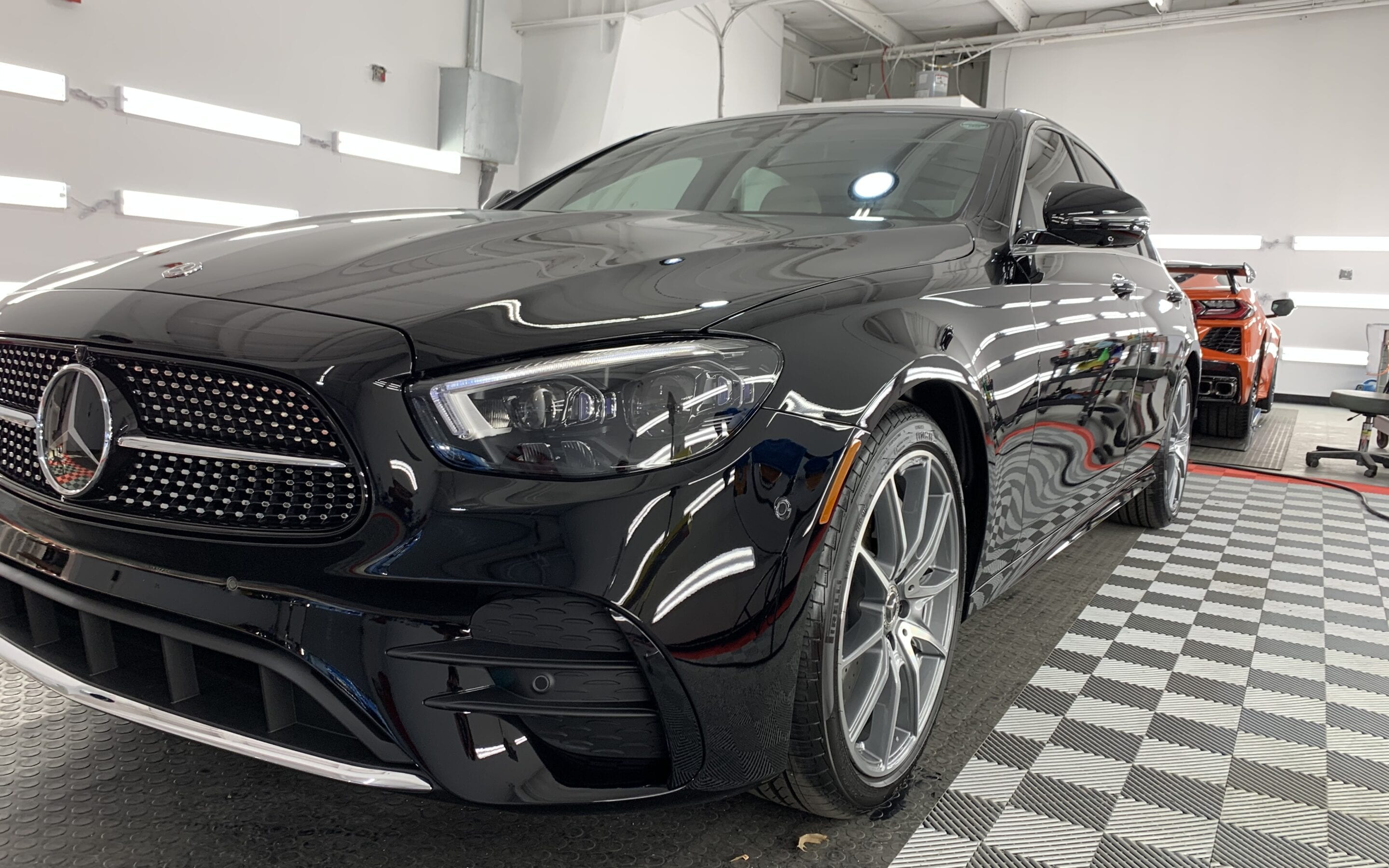 Photo of a New Car Preparation of a 2020 Mercedes E-Class