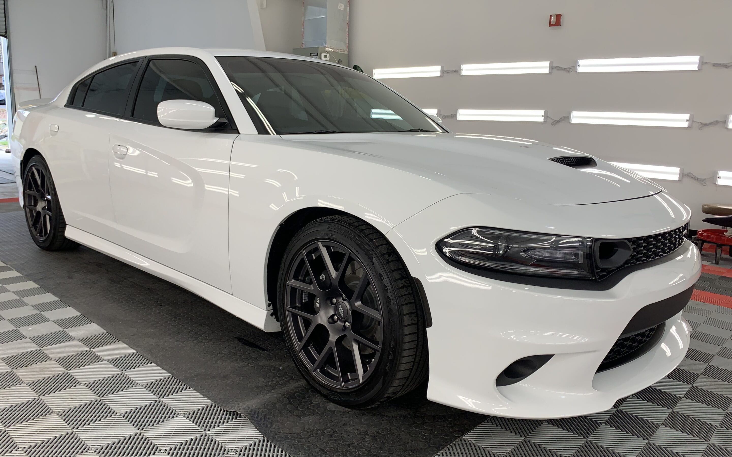 Photo of a New Car Preparation of a 2020 Dodge Challenger