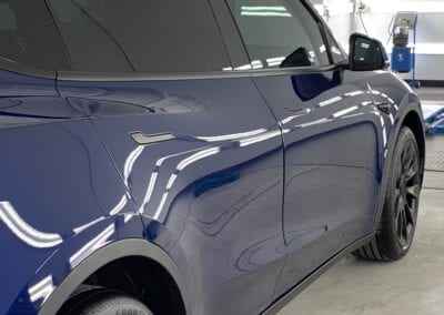 Photo of a New Car Preparation of a 2021 Tesla Model Y