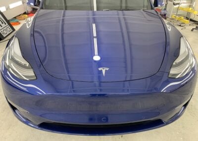 Photo of a New Car Preparation of a 2021 Tesla Model Y