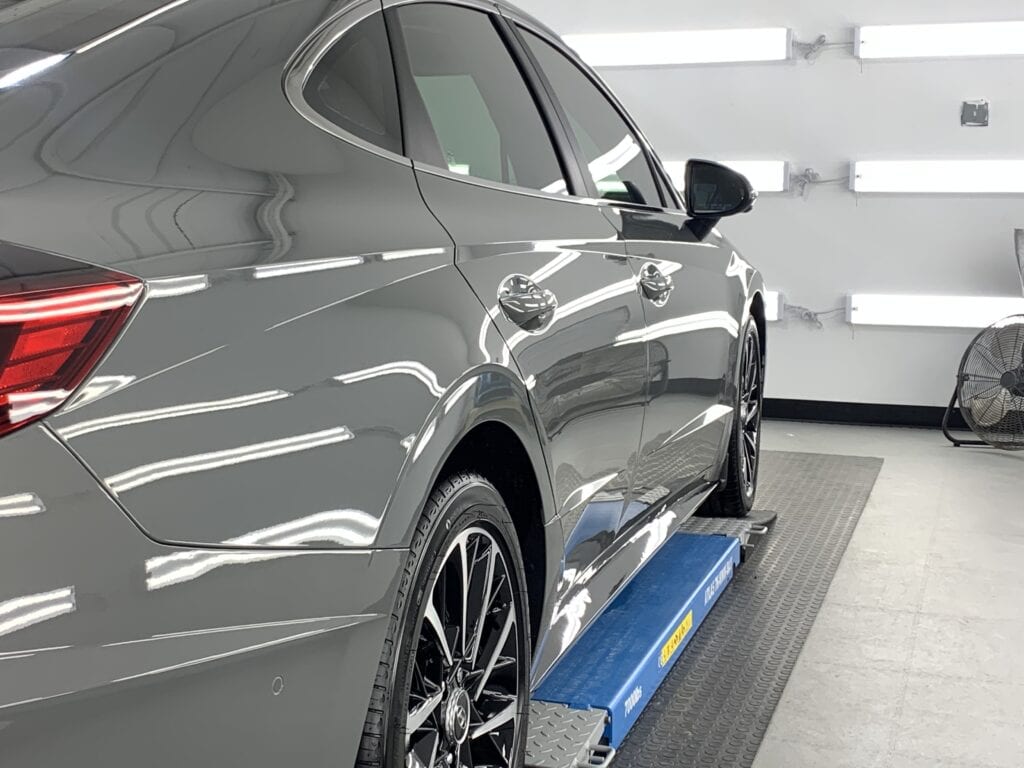 Photo of a New Car Preparation of a 2021 Hyundai Sonata